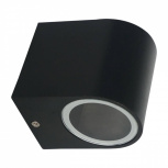 Artlite Lámpara para Pared ADE-003, Exteriores, 90W, Base GU10, Negro - No Incluye Foco