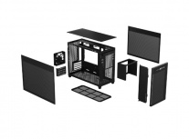 Gabinete ASUS Prime AP201, Mini-Tower, Micro-ATX/Mini-ITX, USB 3.0, sin Fuente, 1 Ventilador Instalado, Negro image