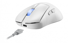 Mouse Gamer Ergonómico ASUS ROG Keris, Inalámbrico, Óptico, 36.000DPI, RF Wireless/Bluetooth/USB-A, Blanco - Imagen adicional 6