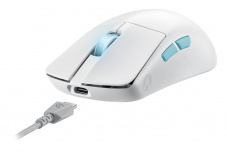 Mouse Gamer ASUS ROG Harpe Ace Aim Lab Edition, Inalámbrico, Óptico, 36.000DPI, RF Wireless/Bluetooth/USB-A, Blanco image