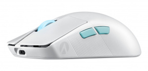 Mouse Gamer ASUS ROG Harpe Ace Aim Lab Edition, Inalámbrico, Óptico, 36.000DPI, RF Wireless/Bluetooth/USB-A, Blanco image