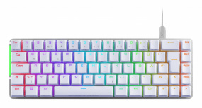 Teclado ASUS ROG M602 Falchion RGB 65%, Alámbrico, USB, Blanco (Inglés)