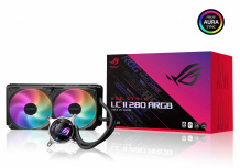 ASUS ROG STRIX LC II 280 ARGB Enfriamiento Líquido para CPU, 2x 140mm, hasta 2100RPM, Negro - Imagen adicional 1