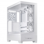 Gabinete ASUS A31 TG, Midi-Tower, ATX/Micro-ATX/Mini-ITX, USB 3.0, sin Fuente, sin Ventiladores Instalados, Blanco - Imagen adicional 2