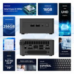 Mini PC ASUS NUC 13 PRO, Intel Core i3-1315U, 16GB, 256GB SSD, Windows 11 Prueba,+ Teclado/Mouse/Monitor de 23.8" - Imagen adicional 1