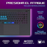 Laptop Gamer ASUS ROG Strix G16, 16" 1920x1200 WUXGA, Intel Core 14650HX, NVIDIA GeForce RTX 5060, 16GB, 1TB SSD, Windows 11 Prueba, Inglés - Imagen adicional 3