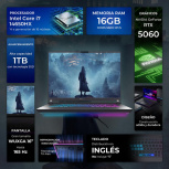 Laptop Gamer ASUS ROG Strix G16, 16" 1920x1200 WUXGA, Intel Core 14650HX, NVIDIA GeForce RTX 5060, 16GB, 1TB SSD, Windows 11 Prueba, Inglés - Imagen adicional 1