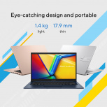 Laptop ASUS Vivobook 14 X1404, 14" 1920x1080 Full HD, Intel Core 5 120U, 8GB, 512GB SSD, Windows 11 Home, Español image