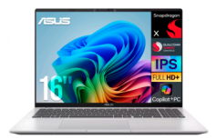 Laptop ASUS Vivobook 16, 16" 1920x1200 WUXGA, Snapdragon X X1-26-100, 16GB, 1TB SSD, Windows 11 Home, Inglés - Imagen del combo
