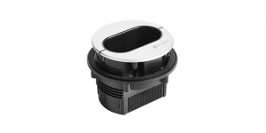 Gabinete de Acceso de Cable, Negro/Plata