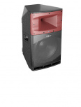 Audiocenter Bafle Amplificado BAF650012, Inalámbrico, Bluetooth, 2000W RMS, XLR, Negro/Rojo