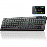Teclado Gamer Aula F108PRO LED RGB, Teclado Mecánico, Linear, Alámbrico/Inalámbrico, USB/Bluetooth, Negro, Inglés