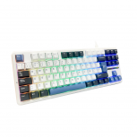 Teclado Gamer Aula F87 LED RGB TKL, Teclado Mecánico, Linear, Alámbrico, USB/Bluetooth, Multicolor, Español