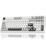 Teclado Gamer Aula F99 LED RGB 96%, Teclado Mecánico, Linear, Alámbrico/Inalámbrico, USB/Bluetooth, Multicolor, Inglés