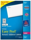 Avery Etiqueta para Dirección 5167, 8000 Etiquetas de 1/2'' x 1 3/4'', Blanco