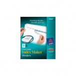 Avery Separador Index Maker 11437, Tamaño Carta, 8 Divisiones, 5 Juegos, Blanco