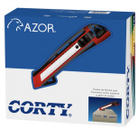 Azor Cutter de Plástico Grande, 25 Piezas, Negro/Rojo