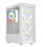 Gabinete Balam Rush DRAGONFLY PERFORM AIRCOOL GM590AW, Midi-Tower, ATX/Micro-ATX/Mini-ITX, USB 2.0/3.0, sin Fuente, 4 Ventiladores Instalados, Blanco