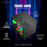 Gabinete Balam Rush Tank Mini GI930, Mini-Tower, Micro-ATX/Mini-ITX, USB 2.0/3.0, sin Fuente, 3 Ventiladores Instalados, Negro - Imagen adicional 2