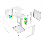 Gabinete Balam Rush Tank Pro Evo GM955, Mini-Tower, Micro-ATX/Mini-ITX, USB 2.0/3.0, sin Fuente, 3 Ventiladores Instalados, Blanco - Imagen adicional 1