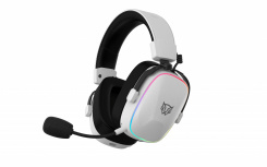 Balam Rush Audífonos Gamer con Micrófono Aeon Expert HS1100, Bluetooth, Alámbrico/Inalámbrico, USB-C, para PlayStation/Xbox One/Nintendo Switch/PC/MAC/Smartphone, Negro/Blanco