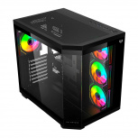 Gabinete Balam Rush Tank Super 9600 TB, Midi-Tower, ATX/Micro-ATX/Mini-ITX, USB 2.0/3.0, sin Fuente, 4 Ventiladores Instalados, Negro