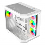 Gabinete Balam Rush Tank Super 9600 TB, Midi-Tower, ATX/Micro-ATX/Mini-ITX, USB 2.0/3.0, sin Fuente, 4 Ventiladores Instalados, Blanco - Imagen adicional 1