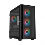 Gabinete Balam Rush Carbono Twin Mate 8000, Midi-Tower, Micro-ATX/Mini-ITX, USB 2.0/3.0, sin Fuente, 4 Ventiladores Instalados, Negro - Imagen adicional 1