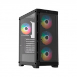 Gabinete Balam Rush Carbono Twin Mate 5000, Midi-Tower, ATX/Micro-ATX/Mini-ITX, USB 2.0/3.0, sin Fuente, 4 Ventiladores Instalados, Negro - Imagen adicional 1