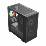Gabinete Balam Rush Carbono Aircool 4000A, Mini-Tower, Micro-ATX/Mini-ITX, USB 2.0/3.0, sin Fuente, 3 Ventiladores Instalados, Negro - Imagen adicional 1