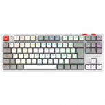 Teclado Gamer Balam Rush Level Pro GK990 LED RGB TKL, Teclado Mecánico, Outemu Red, Inalámbrico, RF Inalámbrico/Bluetooth, Blanco, Español 