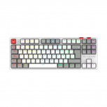 Teclado Gamer Balam Rush Level Pro GK990 LED RGB TKL, Teclado Mecánico, Outemu Red, Inalámbrico, RF Inalámbrico/Bluetooth, Blanco, Español
