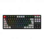 Teclado Gamer Balam Rush Level Pro GK990 LED RGB TKL, Teclado Mecánico, Outemu Red, Inalámbrico, RF Inalámbrico/Bluetooth, Negro, Español