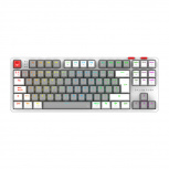 Teclado Gamer Balam Rush Level Pro GK990 LED RGB TKL, Teclado Mecánico, Outemu Red, Inalámbrico, RF Inalámbrico/Bluetooth, Blanco, Español