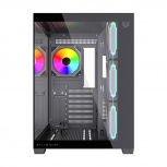 Gabinete Balam Rush Tank Core Ultra GM925, Midi-Tower, ATX/Micro-ATX/Mini-ITX, USB 2.0/3.0, sin Fuente, 4 Ventiladores Instalados, Negro - Imagen adicional 4