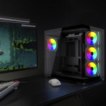 Gabinete Balam Rush Tank Core Ultra GM925, Midi-Tower, ATX/Micro-ATX/Mini-ITX, USB 2.0/3.0, sin Fuente, 4 Ventiladores Instalados, Negro - Imagen adicional 10