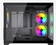 Gabinete Balam Rush Tank Core Pro GI925, Mini-Tower, Micro-ATX/Mini-ITX, USB 2.0/3.0, sin Fuente, 3 Ventiladores Instalados, Negro - Imagen adicional 3