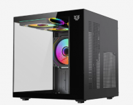 Gabinete Balam Rush Tank Glow Mini 3500, Mini-Tower, Micro-ATX/Mini-ITX, USB 2.0/3.0, sin Fuente, 3 Ventiladores Instalados, Negro - Imagen adicional 1