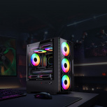 Gabinete Balam Rush Nitrox Edge Pro Crystal 4900C, Mini-Tower, Micro-ATX/Mini-ITX, USB 2.0/3.0, sin Fuente, 4 Ventiladores Instalados, Negro - Imagen adicional 9