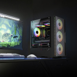 Gabinete Balam Rush Nitrox Edge Pro Aircool 4900C, Mini-Tower, Micro-ATX/Mini-ITX, USB 2.0/3.0, sin Fuente, 4 Ventiladores Instalados, Negro - Imagen adicional 1