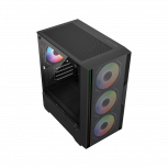 Gabinete Balam Rush Nitrox Edge Pro Aircool 4900C, Mini-Tower, Micro-ATX/Mini-ITX, USB 2.0/3.0, sin Fuente, 4 Ventiladores Instalados, Negro - Imagen adicional 4