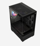 Gabinete Balam Rush NITROX GLOW CRYSTAL 4700C, Mini-Tower, Micro-ATX/Mini-ITX, USB 2.0/3.0, sin Fuente, 3 Ventiladores Instalados, Negro - Imagen adicional 1