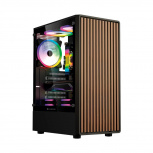 Gabinete Balam Rush Dragonfly Wood GM580CB, Midi-Tower, ATX/Micro-ATX/Mini-ITX, USB 2.0, sin Fuente, 4 Ventiladores Instalados, Negro - Imagen adicional 4