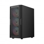 Gabinete Balam Rush DRAGONFLY VENTRA, Midi-Tower, ATX/Micro-ATX/Mini-ITX, USB 2.0/3.0, sin Fuente, 4 Ventiladores Instalados, Negro - Imagen adicional 1