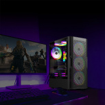 Gabinete Balam Rush DRAGONFLY VENTRA, Midi-Tower, ATX/Micro-ATX/Mini-ITX, USB 2.0/3.0, sin Fuente, 4 Ventiladores Instalados, Negro - Imagen adicional 10