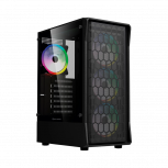 Gabinete Balam Rush BR-943963, Midi-Tower, ATX/Micro-ATX/Mini-ITX, USB 2.0/3.0, sin Fuente, 4 Ventiladores Instalados, Negro - Imagen adicional 3