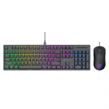 Kit Gamer de Teclado y Mouse Balam Rush Fusion Vanguard 100% CKG690, Alámbrico, USB, Negro, Español