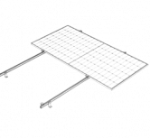 Basel Montaje Solar KITBASEL1X3A0, 15°, 1 Módulo
