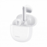 Baseus Audífonos Intrauriculares con Micrófono Bowie E13, Inalámbrico, Bluetooth, USB-C, Blanco