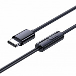 Baseus Audífonos Intrauriculares con Micrófono CZ11, Alámbrico, 1 Metro, USB-C, Negro - Imagen adicional 2